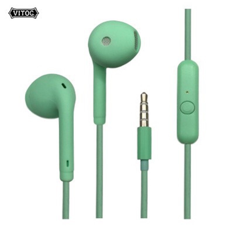  Tai Nghe Nhét Tai Vitog Jack 3.5mm Tích Hợp Micro Thiết Kế Thể Thao Năng Động