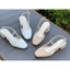 Giày sandal 3 phân mũi vuông Annmodels slingback hở gót phối dây mảnh _A1004 <HỖ TRỢ ĐỔI SIZE >