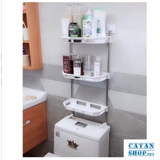 Kệ toilet tiện lợi, giá để đồ trong nhà vệ sinh, kệ nhà tắm 2 tầng, 3 tầng đa năng tiết kiệm không gian