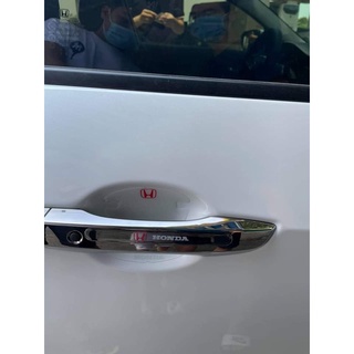 Bộ 10 miếng dán silicon tay, hõm , gương logo hãng xe HONDA Brio, City, Civic, CRV, HRV, Accord, Jazz