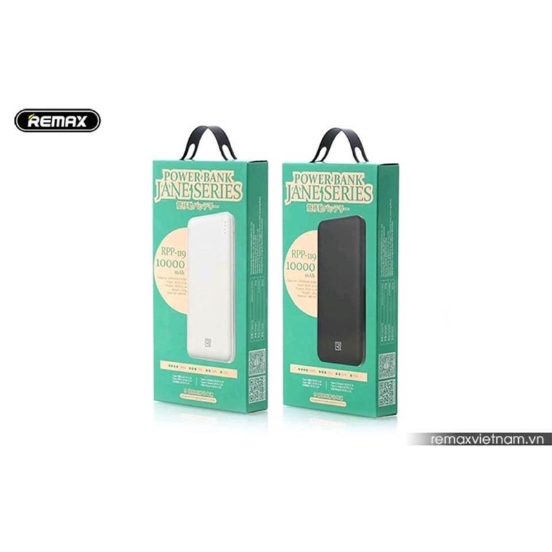 Pin xạc dự phòng REMAX RPP - 119 10000MAH | Shopee Việt Nam