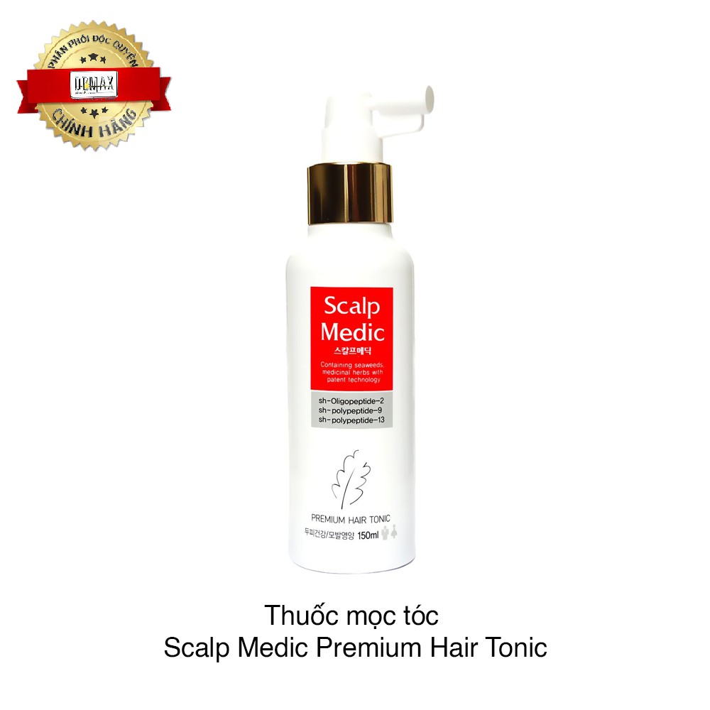 XỊT MỌC TÓC CHIẾT XUẤT THẢO DƯỢC SCALP MEDIC PREMIUM HAIR 150ml demax