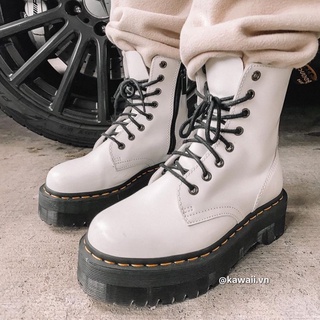 [Có sẵn] DOPE BOOTS - GIÀY CỔ CAO, KHÓA KÉO, ĐẾ GÂN BÒ DÀY 5CM Kawaii.vn cao cấp độc quyền 2021 (Ảnh thật tui thực hiện)