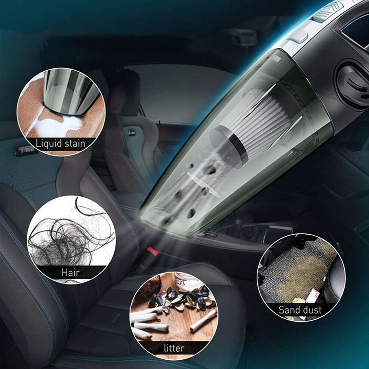 Máy hút bụi R.6053 120W lực hút 6000mpa nhỏ gọn pin sạc tiện lợi