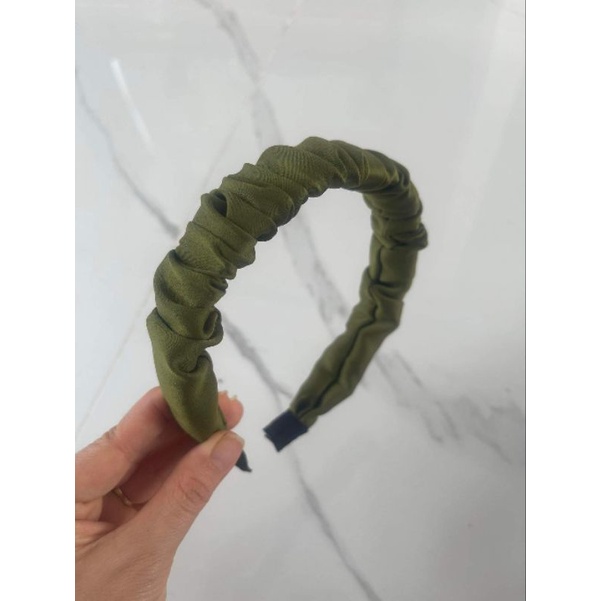 Băng đô 3cm vải lụa ngọctrai, băng đô cài tóc thời trang, mấn đội đầu áo dài, sỉ phụ kiện Khánh Huyền