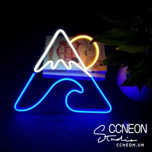 Đèn Trang Trí Led Neon Sign Hình Ngọn Núi Kích Thước 33x28 cm [Mẫu 3]