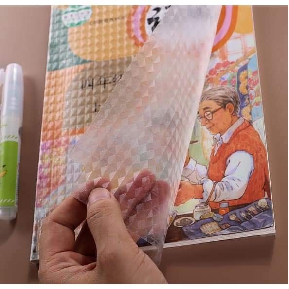 BAO SÁCH VỞ DECAL tặng kèm nhãn vở (xấp) (Đồ Dùng Dạy Học Miki)