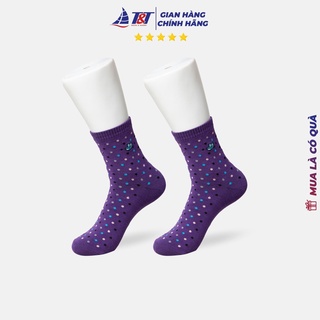 Combo 5 đôi Tất Nữ cổ trung hoạ tiết chấm bi T&T SOCKS & HOSIERY - NU 550