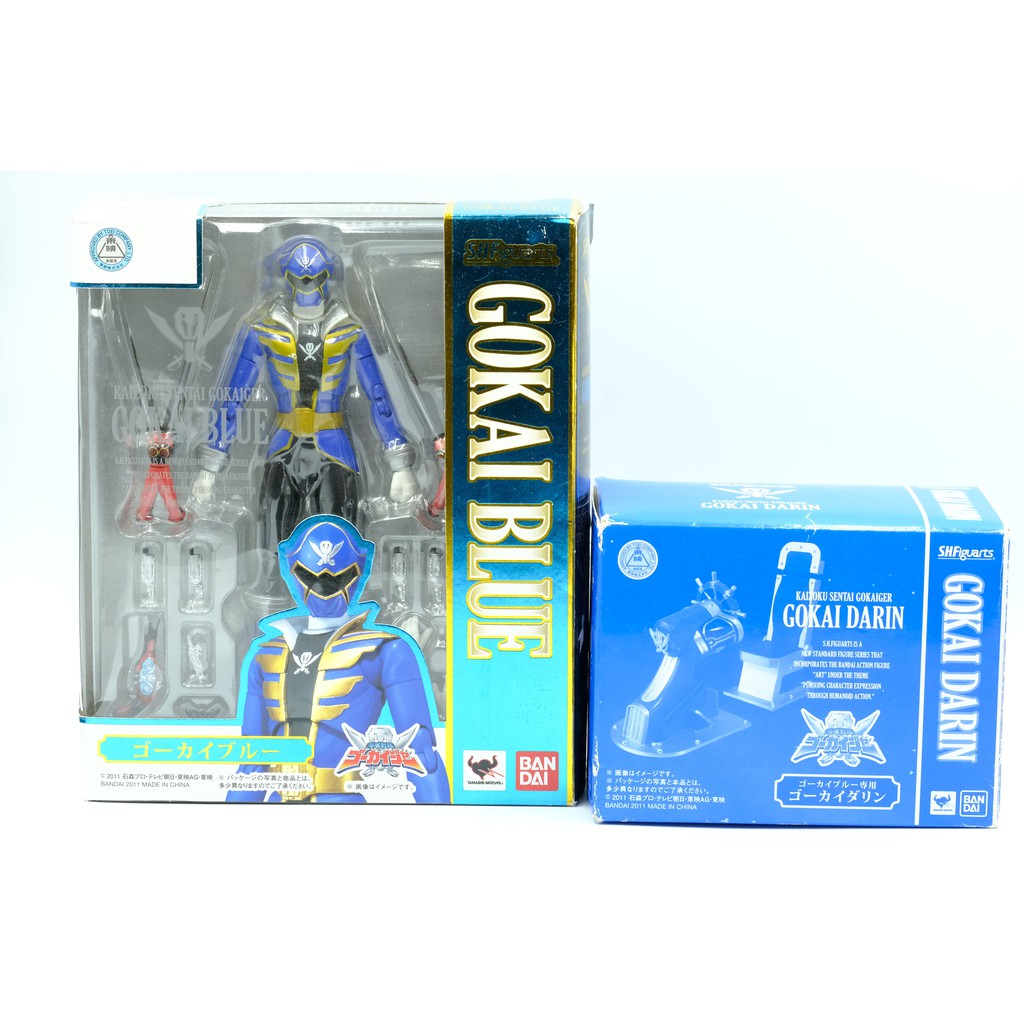 NEW S.H.Figuarts Power Rangers Super Sentai Megaforce Gokai Blue + 2024 Darin