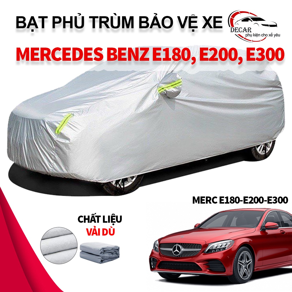 Bạt phủ bảo vệ xe ô tô 3 lớp thông minh, vải dù oxford cao cấp, áo trùm bảo vệ xe MERCEDES BENZ E180, E200, E300