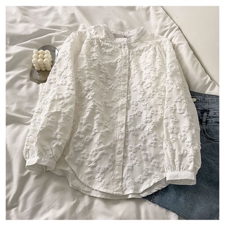 Hàng Mới Về Áo Sơ Mi Dài Tay Dáng Rộng Phong Cách Hàn Quốc Baju Wanita Lengan Panjang Hàng Mới Dành Cho Bạn Nữ