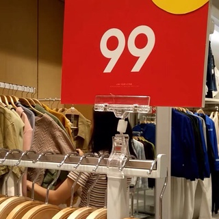 COMBO Kẹp nhựa quảng cáo, wobbler dùng để kẹp giấy sale, giá sp hoặc CTKM