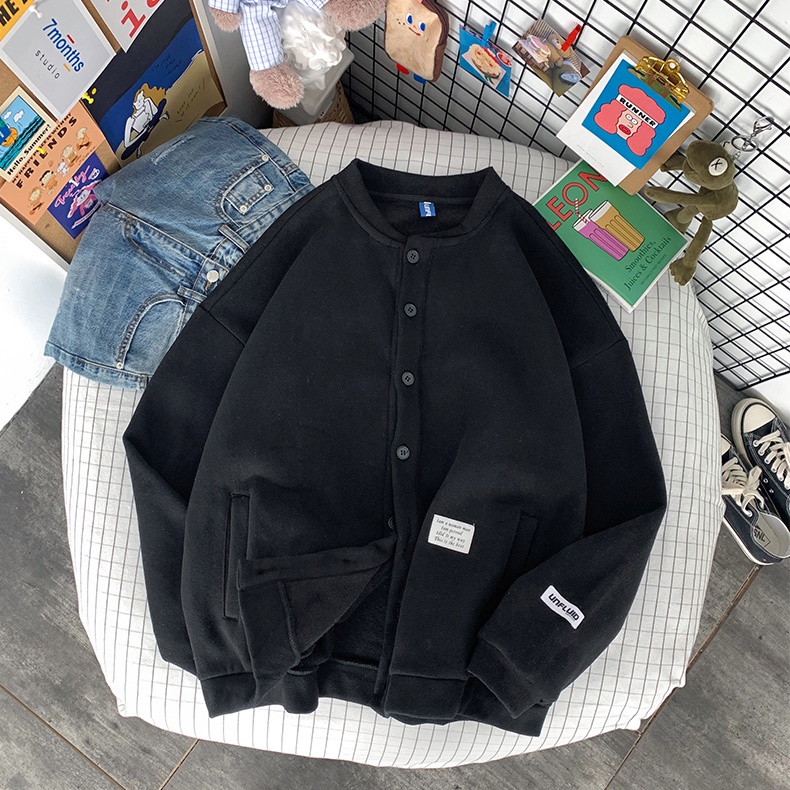 Áo Khoác Cardigan HAZEE chất nỉ bông Cho Nam Nữ Phong Cách Ulzzang Phù Hợp Đi Đà Lạt, Dạo Biển