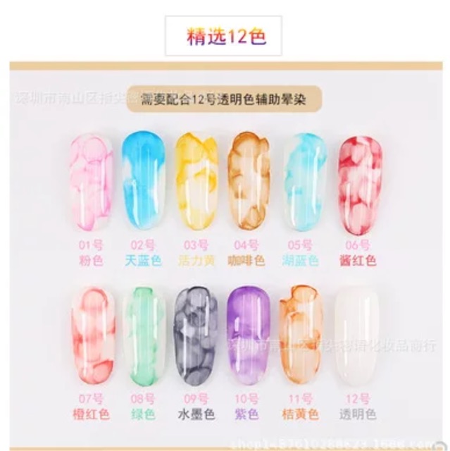 (CÓ VIDEO) Set 12 chai Cồn Loang đủ màu, dễ sử dụng