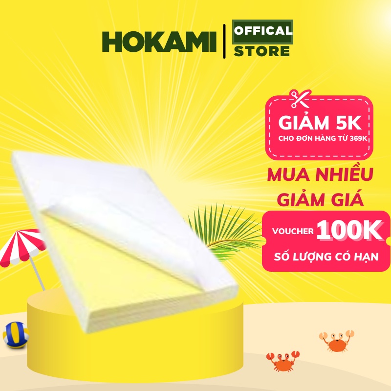 Giấy decan đế vàng hoặc xanh A4 - tập 100 tờ - HOKAMI STORE | Shopee ...