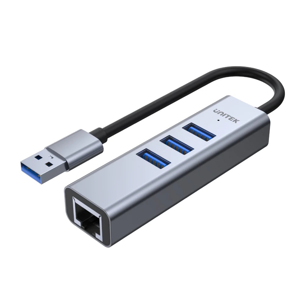 Hub USB 3.0->3USB 3.0+LAN H 1906A Unitek | Shopee Việt Nam