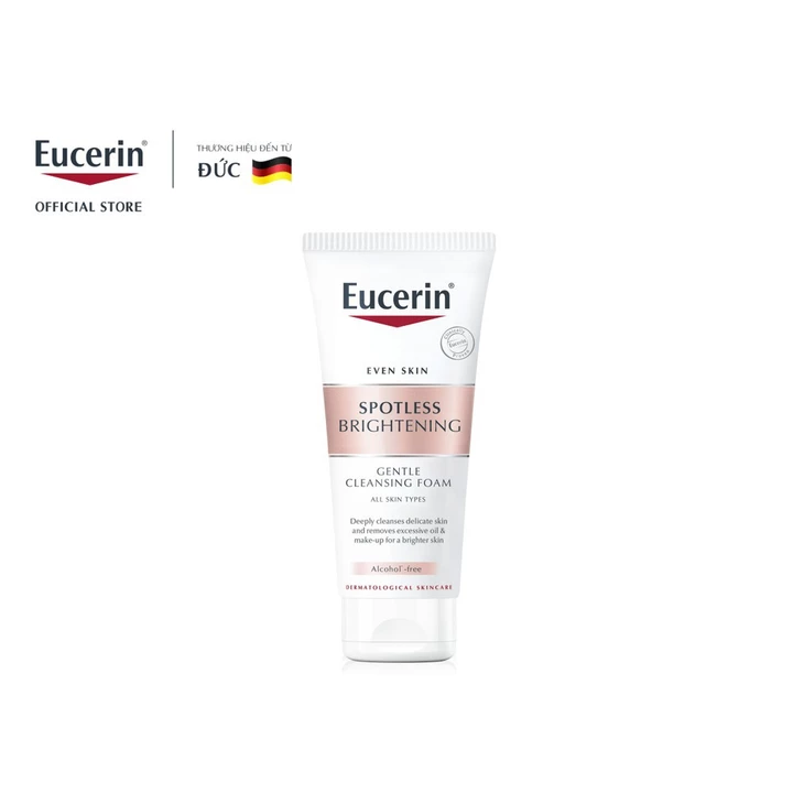 Sữa rửa mặt tạo bọt dưỡng sáng Eucerin Spotless Brightening Cleansing Foam 50ml | Sữa rửa mặt sáng da | Skincare – 5