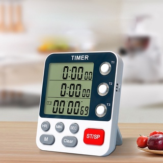 Đồng Hồ Hẹn Giờ Kỹ Thuật Số 3 Kênh Đếm Ngược / Âm Lượng 3 Mức Độ