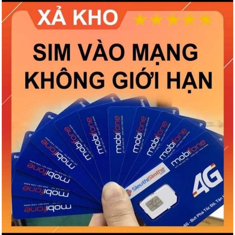 Xả kho sim 4G 1 Tỷ Gigabyte truy cập mạng thả ga