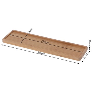 Khay Gỗ Tre Hình Chữ Nhật Mini Dùng Đựng Chậu Cây/Hoa Đơn Giản