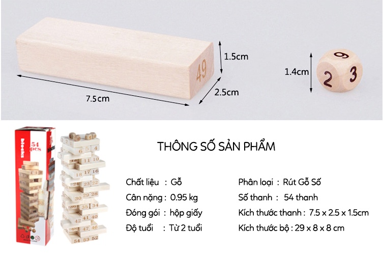 Đồ Chơi Rút Gỗ S-Kids - Gia đình vui chơi