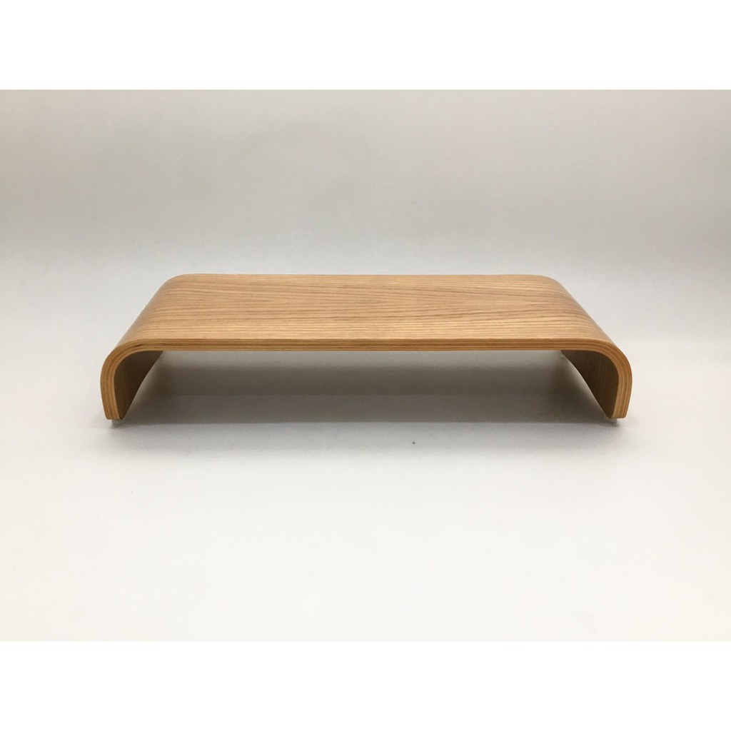 Ảnh Kệ để màn hình máy tính Plyconcept Monitor Stand gỗ uốn cong - Màu Gỗ Sồi Oak 4