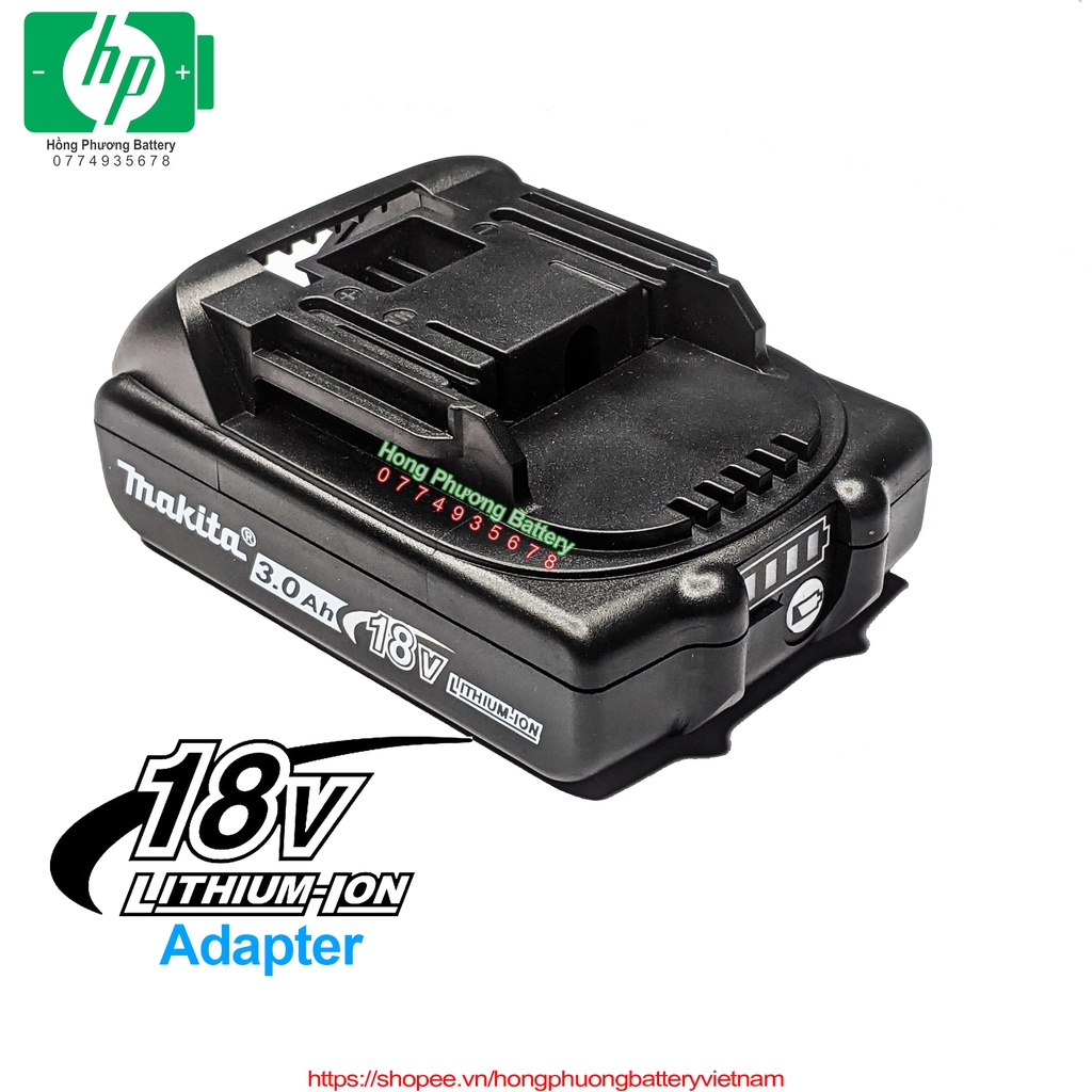 [KHÔNG KÈM MẠCH] Vỏ led MKT V9 1P Adapter báo pin 18V 3Ah [ HP Battery