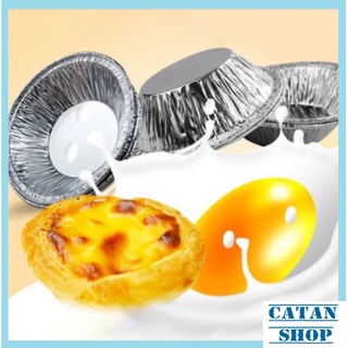 Set 50 Khuôn giấy bạc Làm Bánh Tart Bằng Lá Nhôm Tiện Dụng GD603-ChenBac50