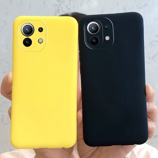Ốp Điện Thoại Silicone Mềm Màu Kẹo Chống Sốc Cho Xiaomi Mi 11 Lite 5G NE 11 Lite NE 5G