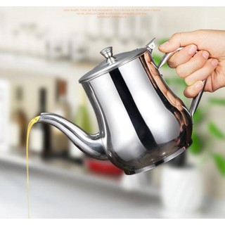 [Siêu to] Ấm pha trà inox dung tích 1000 - Bình trà cà phê inox 500ml