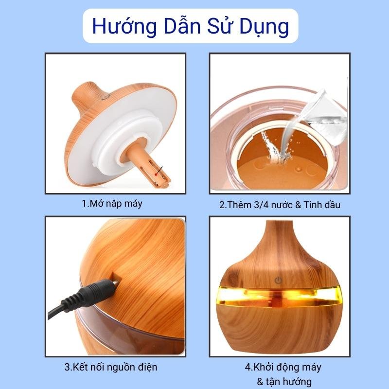 may xong tinh dau phong ngu aroma may khuech tan tinh dau phun suong toa huong tao am thom mat phong va duoi muoi