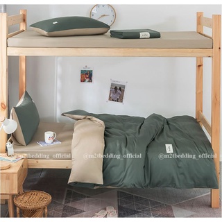 Bộ chăn ga gối Ký túc xá TC M2T Bedding, drap giường bọc nệm Hàn Quốc dành cho giường tầng