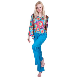 Bộ Đồ Hóa Trang Halloween Phong Cách Hippie Thập Niên 70 Dành Cho Nam Và Nữ