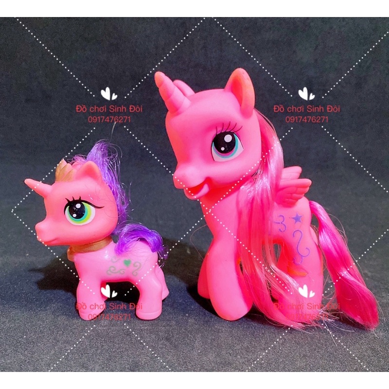 mô hình ngựa pony - combo 2 con màu hồng | Shopee Việt Nam