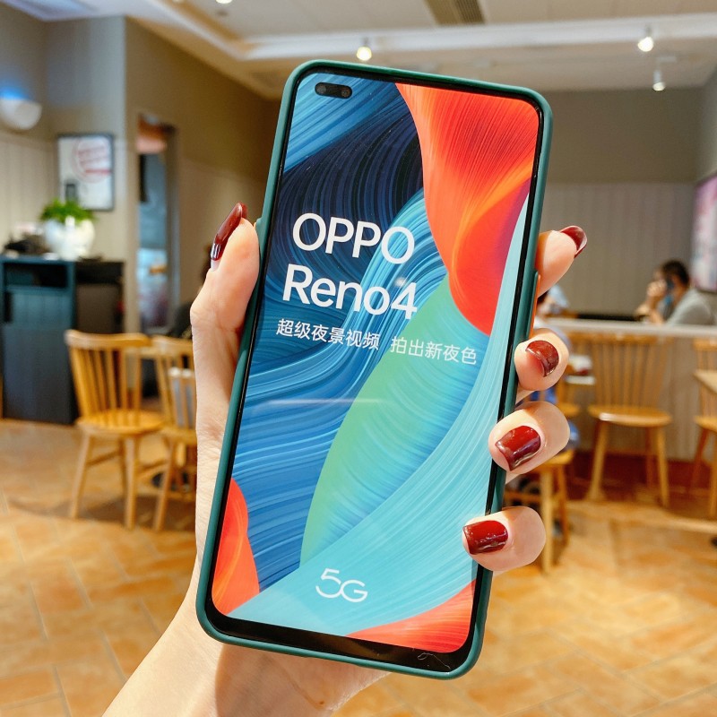 ốp điện thoại Chống Sốc Nhám Trong Suốt Cho Oppo Reno 4 Pro 4g 5f 2z 2f Realme C11 C15 C1