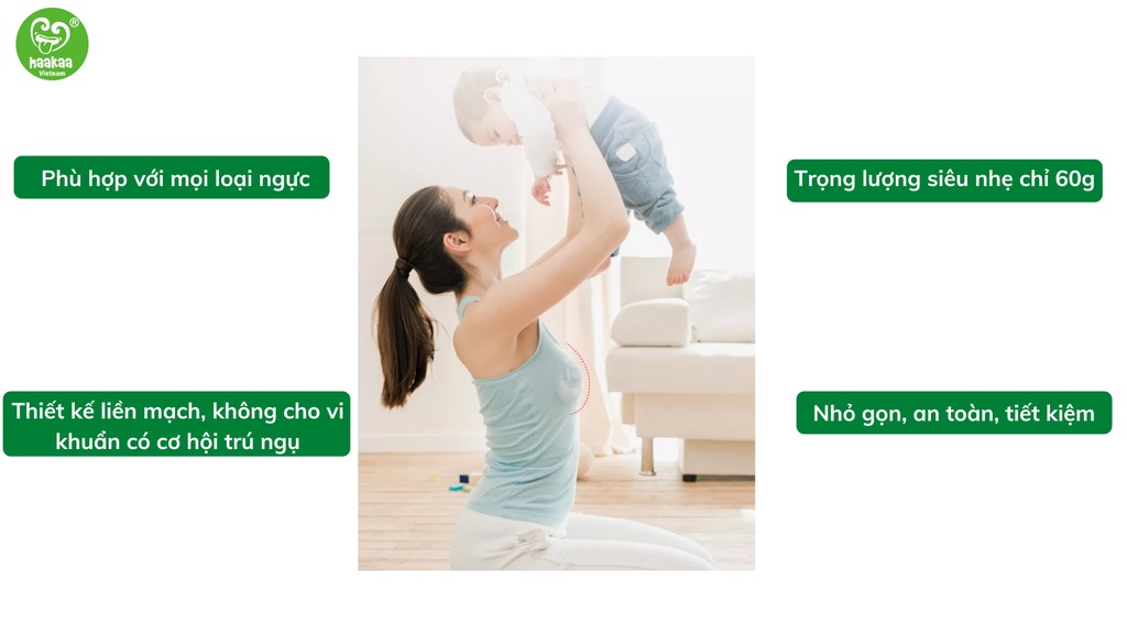Mô tả Miếng Lót Hứng Sữa Cao Cấp Cho Mẹ Silicone Haakaa, New Zealand. Dùng được khi nằm, ngủ - 5