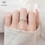 Nhẫn bạc nữ TLEE ổ đá bốn chấu viền đá bằng sang trọng TLEE JEWELRY A0202