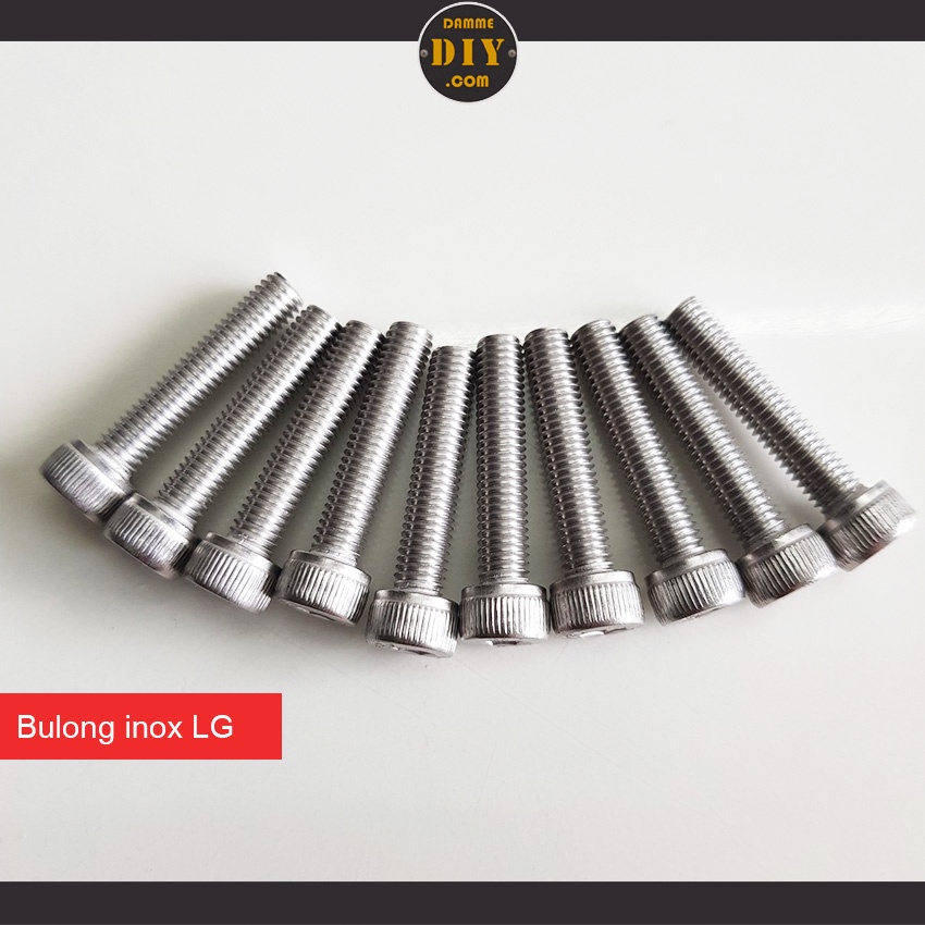 Bộ 10 bu lông inox M3 M4 - bulong M5 đầu trụ tròn lục giác trong ...
