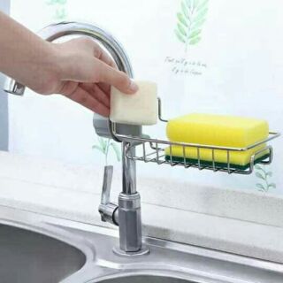 (XẢ LỖ)Giá để khăn gắn vòi rửa bát bằng inox [siêu hot]