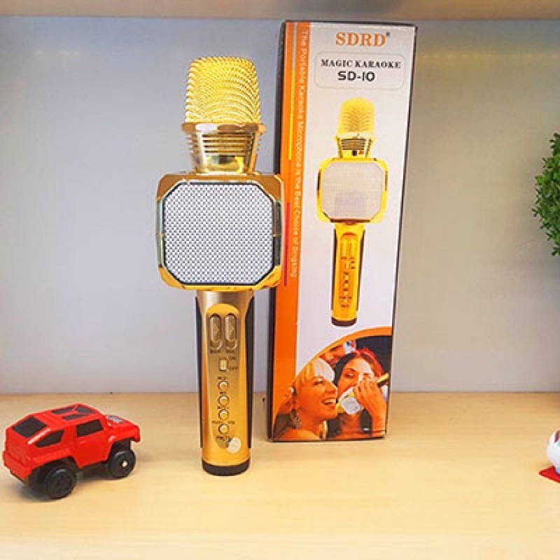 Mic hát karaoke bluetooth mic karaoke S10 cam kết chính chính hãng