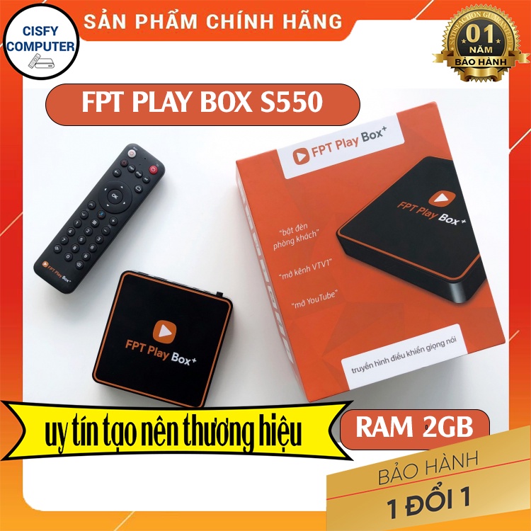 🌟CHÍNH HÃNG 🌟 FPT Play Box+ 4K (Model S550/T550) Phiên Bản Android TV ...