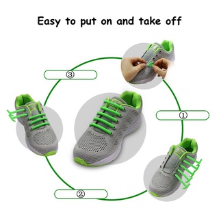 Set 16 Dây Giày Silicone Co Giãn Không Cần Buộc Tiện Lợi