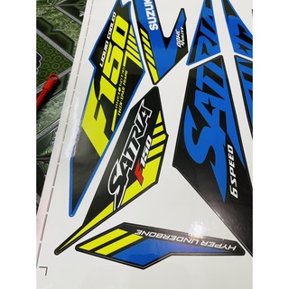 Tem Rời Dán Xe Raider FI Mẫu Zin 2021 Xanh Cực Đẹp, Hàng 3 Lớp Chất Lượng Cao ,Team Decal