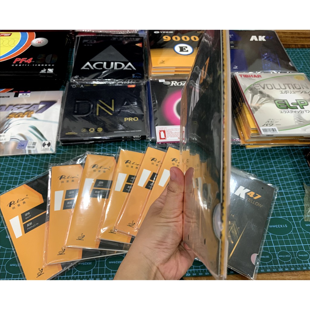 [Xỉ, lẻ, CTV] MẶT VỢT BÓNG BÀN PALIO AK47 yellow