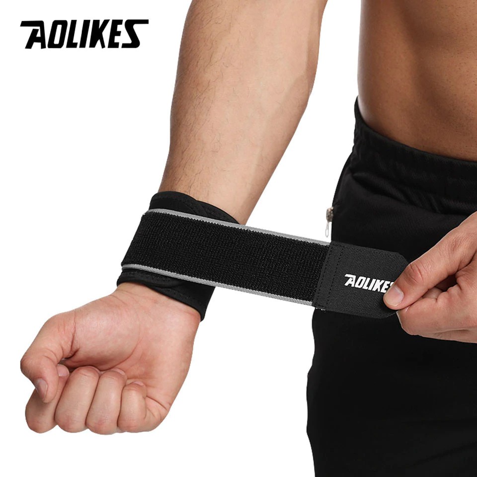 Băng quấn cổ tay tập gym AOLIKES A-7938 bảo vệ hỗ trợ xương khớp tay Sport wrist support