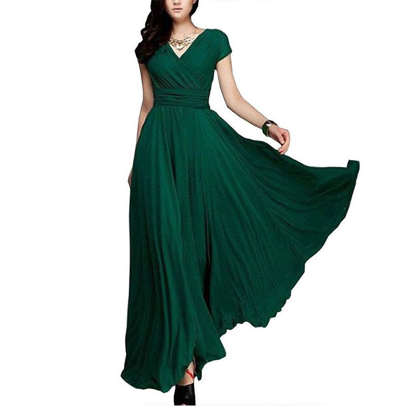 Phụ Nữ Dài Đa Năng Trang Trọng Dạ Hội Dự Tiệc Phù Dâu Voan Bóng Choàng Cocktail Đầm Màu Sắc Nhiều Trong