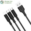 Cáp Sạc Hoco X25 3 Đầu IPhone - Micro Usb - Type C 1M - BH 6 Tháng 1 đổi 1 (MÀU SẮC NGẪU NHIÊN)