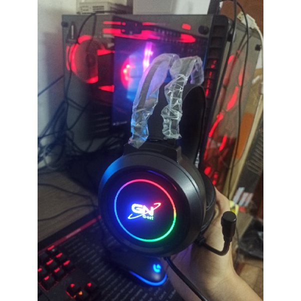 Tai nghe Gamming Gnet GH5 7.1 cổng USB mic chống ồn led RGB bảo hành 12 tháng | BigBuy360 - bigbuy360.vn