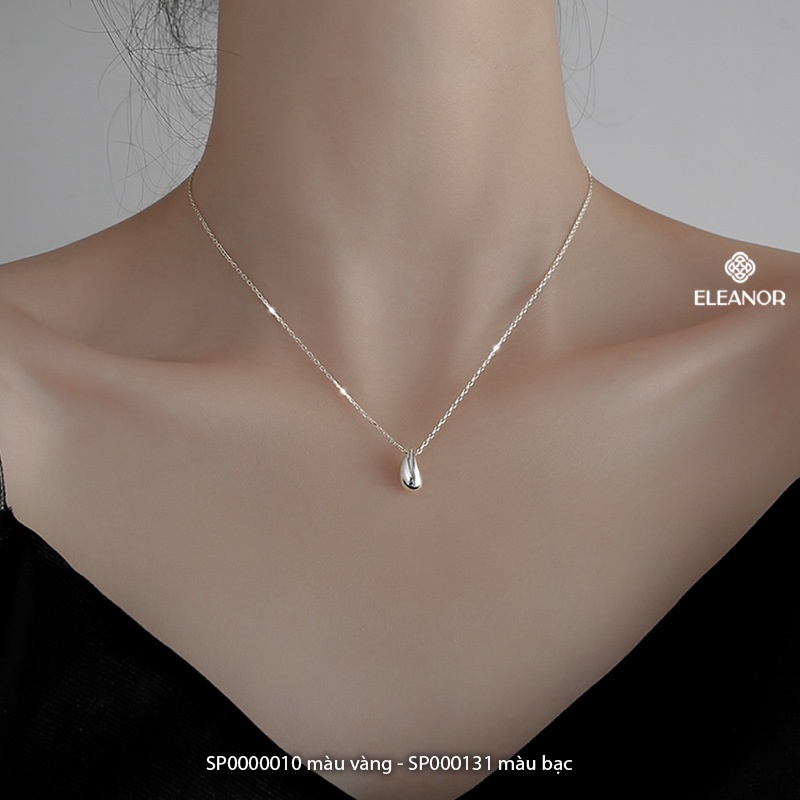 Dây chuyền nữ titan Eleanor Accessories hình giọt nước vòng cổ basic phụ kiện trang sức 0010