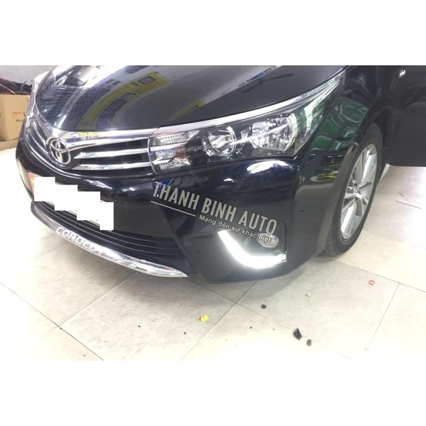 Bộ Đèn Led Gầm trước xe Toyota Altis 2015-2020, Bộ đèn led 2 bên gầm lái và phụ daylight. 2 chế độ